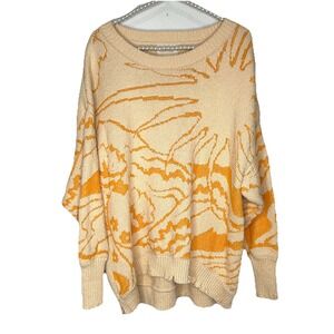 UO Sun Mountain Knit Sweater S Y2k Boho Indie Slouchy Oversize Distress Abstract